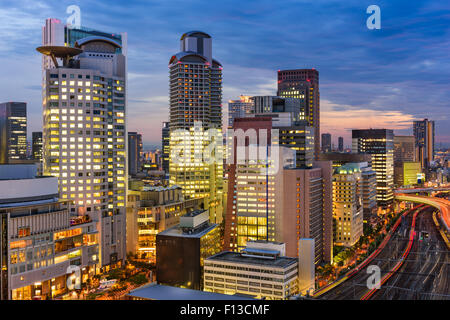 Osaka, Japan Stadtbild im Stadtteil Umeda. Stockfoto