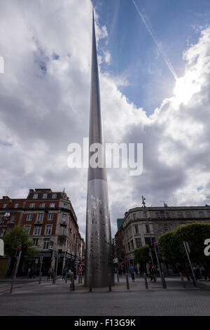 Der Turm oder Denkmal des Lichts auf dem Gelände des Nelsons Säule in O Connell Street, Dublin, Irland. Stockfoto