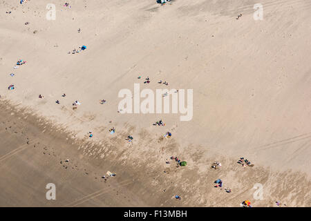 Luftaufnahmen der Strand bei Barmouth North Wales Stockfoto