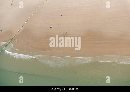 Luftaufnahmen der Strand bei Barmouth North Wales Stockfoto