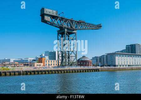 Finnieston / Stobcross Kran neben dem Fluss Clyde-Glasgow-Schottland Stockfoto