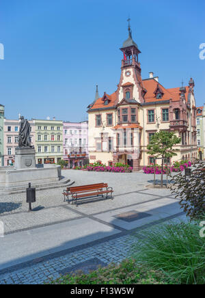 Nowa Ruda alte Markt Neurode Nooirode Niederschlesien Stockfoto