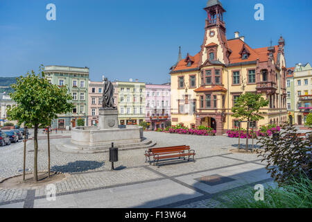 Nowa Ruda alte Markt Neurode Nooirode Niederschlesien Stockfoto