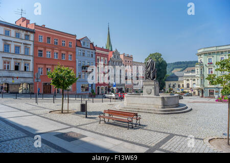 Nowa Ruda alte Markt Neurode Nooirode Niederschlesien Stockfoto