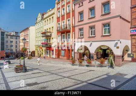 Nowa Ruda alte Markt Neurode Nooirode Niederschlesien Stockfoto