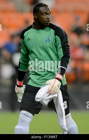 Washington, DC, USA. 25. August 2015. 20150825 - Montego Bay United F.C. Torhüter Jacomeno Barrett (32) ist eine Concacaf Champions League-Gruppenspiel gegen D.C. United im RFK Stadium in Washington gesehen. United besiegt Montego Bay, 3-0. © Chuck Myers/ZUMA Draht/Alamy Live-Nachrichten Stockfoto