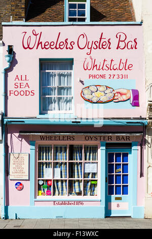 Wheelers Oyster Bar auf der High Street in Whitstable, Kent, England, UK Stockfoto