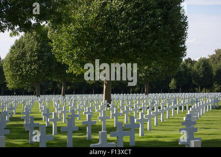 Gräber an der Niederlande amerikanischen Friedhof und Denkmal in der Provinz Noord-Limburg Stockfoto