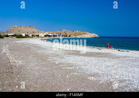 Haraki Strand Rhodos Dodekanes Griechenland Stockfoto