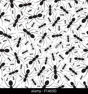 Sich wiederholende Ant Musterdesign Stock Vektor