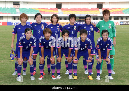 Nanjing, China. 26. August 2015. U-19-Japan-Team Gruppe Line-up (JPN) Fußball: AFC U-19 Frauen Meisterschaft Halbfinalspiel zwischen Japan und Südkorea im Jiangning Sport Center Stadium in Nanjing / China. © AFLO/Alamy Live-Nachrichten Stockfoto