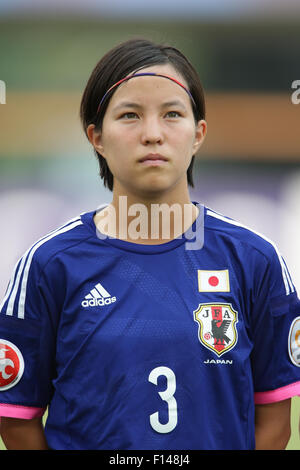 Nanjing, China. 26. August 2015. Hikaru Kitagawa (JPN) Fußball: Hikaru Kitagawa Japan blickt auf vor der AFC U-19 Frauen Meisterschaft Halbfinalspiel zwischen Japan und Südkorea im Jiangning Sport Center Stadium in Nanjing / China. © AFLO/Alamy Live-Nachrichten Stockfoto