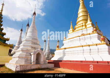 Buddhistische Tempel, Pindaya, Burma, Myanmar. Stockfoto