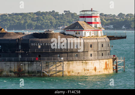 Niemandsland Fort in den Solent für Luxus-Veranstaltungen und Hotel genutzt. Stockfoto