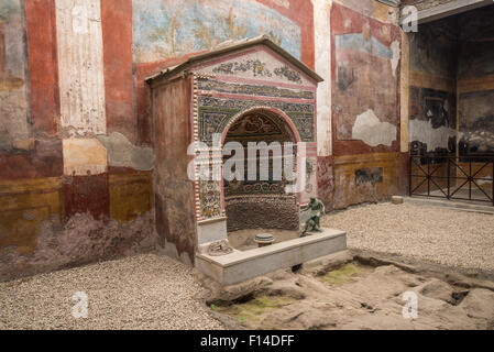 Innere des Casa della Fontana Piccola, Pompeji, Italien Stockfoto