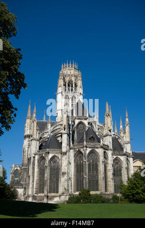 L'Église dieAbbatiale Saint-Ouen (Kirche von St. Ouen), Rouen, Normandie, Frankreich Stockfoto