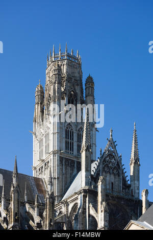 L'Église dieAbbatiale Saint-Ouen (Kirche von St. Ouen), Rouen, Normandie, Frankreich Stockfoto