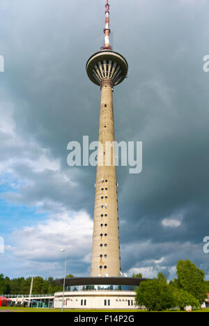 Teletorn, Fernsehturm, neu eröffnet im Jahr 2012, Tallinn, Harju County, Estland, Europa Stockfoto