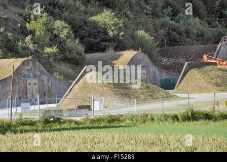 Italien, Camp ederle US Army Basis in Vicenza, Munition Lager asp 7 (Munition liefern Punkt 7) in tormeno Stockfoto