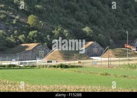 Italien, Camp ederle US Army Basis in Vicenza, Munition Lager asp 7 (Munition liefern Punkt 7) in tormeno Stockfoto
