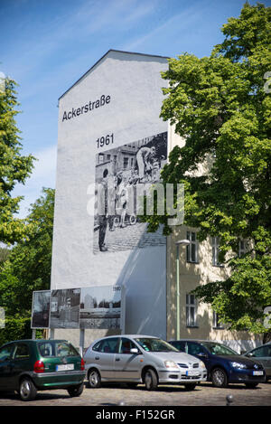 Ackerstrasse, Gedenkstätte Berliner Mauer, Deutschland Stockfoto