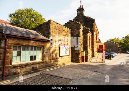 North Eastern Railway Gebäude außen Blende Goathland Yorkshire UK England Stockfoto