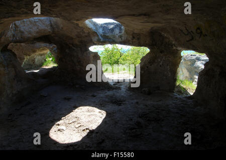 15. Oktober 2014 - Höhlenstadt, Krim, Russland - Cave City - Baqla (Bohne), Bachtschyssaraj Styr, Krim, Ukraine, Osteuropa (Kredit-Bild: © Andrey Nekrassow/ZUMA Wire/ZUMAPRESS.com) Stockfoto