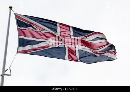 Anschluß-Markierungsfahne fliegen über Stirling Castle, Stirling, Perthshire, Schottland Stockfoto