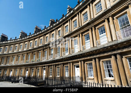 Georgianische Architektur entlang The Circus, Bath, Somerset, England, UK Stockfoto