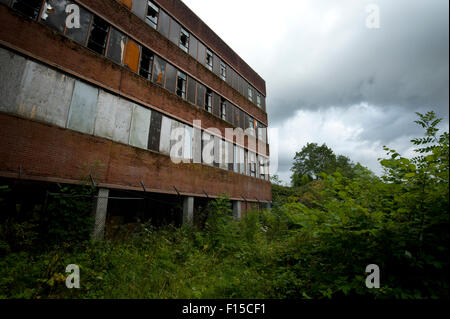 Die Relikte der ehemaligen Hoover-Fabrik in Merthyr, South Wales, UK Stockfoto