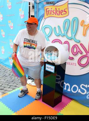 Fototermin für Friskies Pull ' n ' spielen essbare String Katze behandelt im Gansevoort Plaza wo statt: New York City, New York, USA bei: 26. Juni 2015 Stockfoto