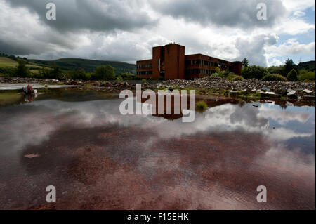 Die Relikte der ehemaligen Hoover-Fabrik in Merthyr, South Wales, UK Stockfoto