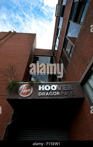 Die Relikte der ehemaligen Hoover-Fabrik in Merthyr, South Wales, UK Stockfoto