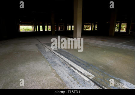 Die Relikte der ehemaligen Hoover-Fabrik in Merthyr, South Wales, UK Stockfoto