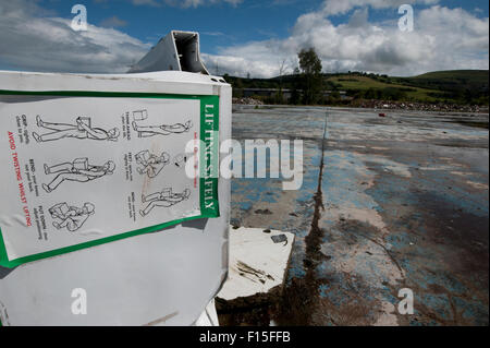 Die Relikte der ehemaligen Hoover-Fabrik in Merthyr, South Wales, UK Stockfoto