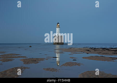 Rattray Head Leuchtturm oder in Schotten Rottra Heid Zeitpunkt Rattray, Buchan Aberdeenshire bei Sonnenuntergang Stockfoto