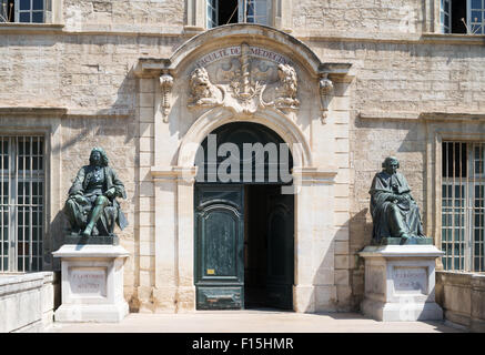 Eingang an der Fakultät für Medizin, Universität von Montpellier, Languedoc-Roussillon, Frankreich, Europa Stockfoto