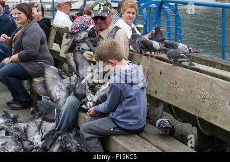 Birdman von Granville Island in British Columbia Kanada Stockfoto