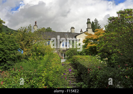 Rydal Mount House und Gärten das Haus von William Wordsworth in der Nähe von Ambleside, Cumbria, Lake District National Park, England, Großbritannien. Stockfoto