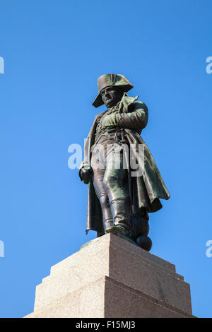 Ajaccio, Frankreich - 7. Juli 2015: Napoleon Bonaparte als erster Kaiser von Frankreich. Statue in Ajaccio, Korsika Stockfoto