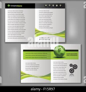 Business Broschüre, Flyer Vorlage für den Druck oder Web Stock Vektor