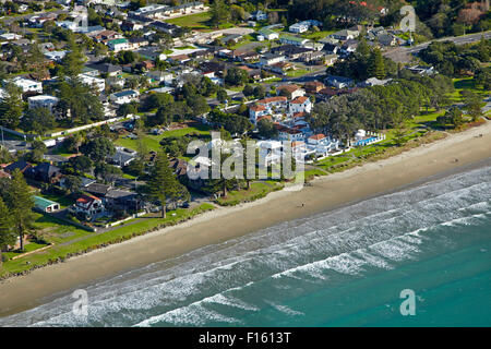 Orewa, Hibiscus Coast, North Auckland, Nordinsel, Neuseeland - Antenne Stockfoto