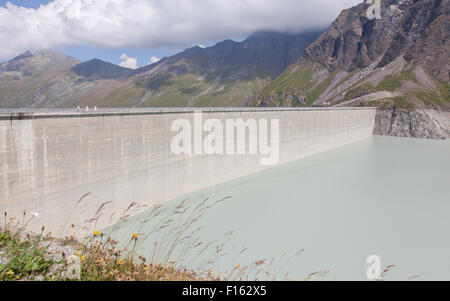 Staumauer Grande Dixence - Welten höchsten Gewichtsstaumauer - Schweiz Stockfoto