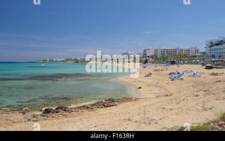 Der Strand von Fig Tree Bay, Protaras, Zypern Stockfoto