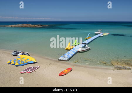 Die Sehenswürdigkeiten von Fig Tree Bay, Protaras, Zypern Stockfoto