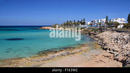 Die Sehenswürdigkeiten von Fig Tree Bay, Protaras, Zypern Stockfoto