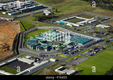 Auckland Prison (Paremoremo Gefängnis), Auckland, Nordinsel, Neuseeland - Antenne Stockfoto