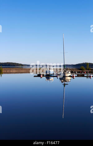 Ruhigen Hafen, Lappeenranta, Finnland Stockfoto