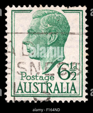 Stempel in Australien zeigt ein Porträt von König George VI, ca. 1951 gedruckt Stockfoto