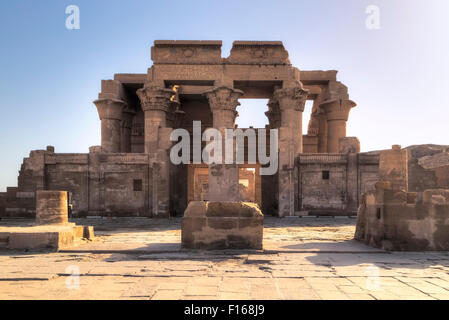 Tempel von Kom Ombo, Assuan, Ägypten, Afrika Stockfoto